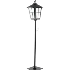 Online Kirklands Home Matte Lantern Post with Wreath Holder Black