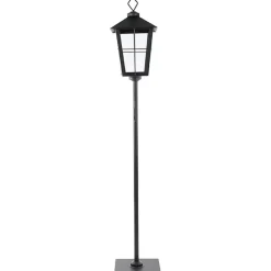 Online Kirklands Home Matte Lantern Post with Wreath Holder Black