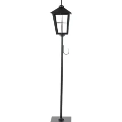 Online Kirklands Home Matte Lantern Post with Wreath Holder Black