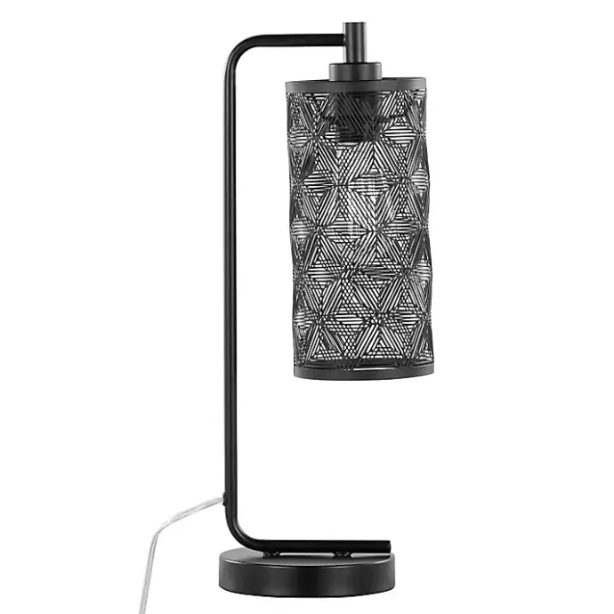 Clearance Kirklands Home Matte Metal Cutout Table Lamps, Set of 2 Black