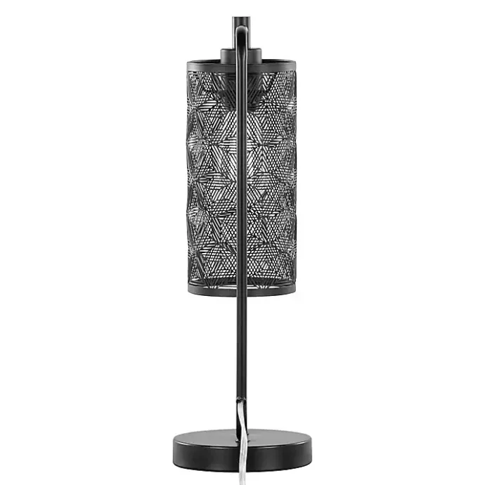 Clearance Kirklands Home Matte Metal Cutout Table Lamps, Set of 2 Black