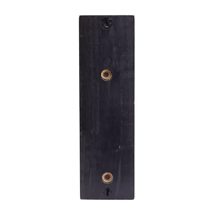 Best Kirklands Home Matte Poplar Wood Sconce Black