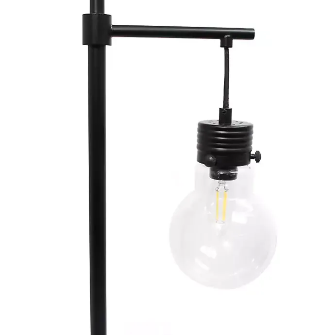 Online Kirklands Home Matte Black Stephen Floor Lamp Clear