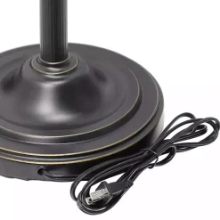 Sale Kirklands Home Matte Bronze and White Reading Arm Torchiere Brown