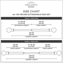 Best Kirklands Home Matte Bronze Eleanor Curtain Rod Set, 120 in.