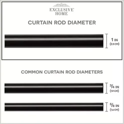 Best Kirklands Home Matte Bronze Eleanor Curtain Rod Set, 120 in.