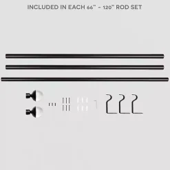 Best Kirklands Home Matte Bronze Eleanor Curtain Rod Set, 120 in.