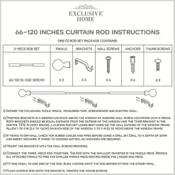 Best Kirklands Home Matte Bronze Eleanor Curtain Rod Set, 120 in.