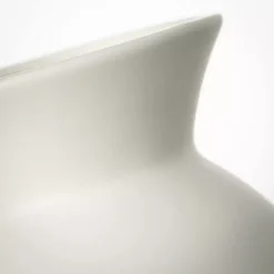 Kirklands Home Matte Hourglass Ceramic Vase Ivory