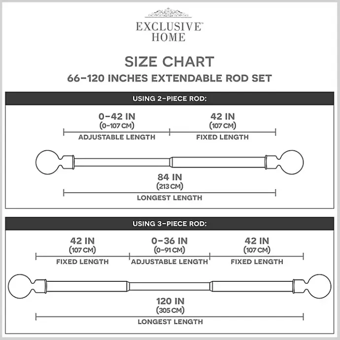 Hot Kirklands Home Matte Nickel Stacked Cylinder Curtain Rod, 120 in.