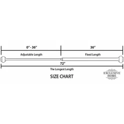 Kirklands Home Matte Adjustable Prism Curtain Rod, 72 in. Silver