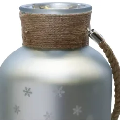 Sale Kirklands Home Matte Christmas Tree Pillar Candle Holder Silver