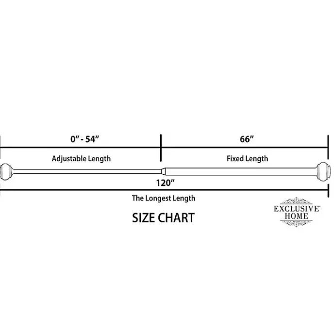 Discount Kirklands Home Matte Duke Curtain Rod, 120 in. Silver
