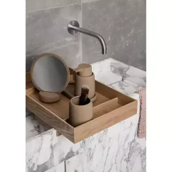 Clearance Kirklands Home Matte Modernity Ceramic Soap Dispenser Tan