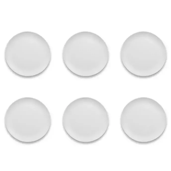 Sale Kirklands Home Matte Melamine Coupe Dinner Plates, Set of 6 White