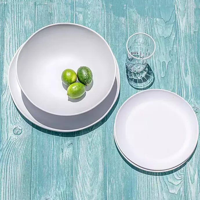 Clearance Kirklands Home Matte Melamine Coupe Serving Platter White