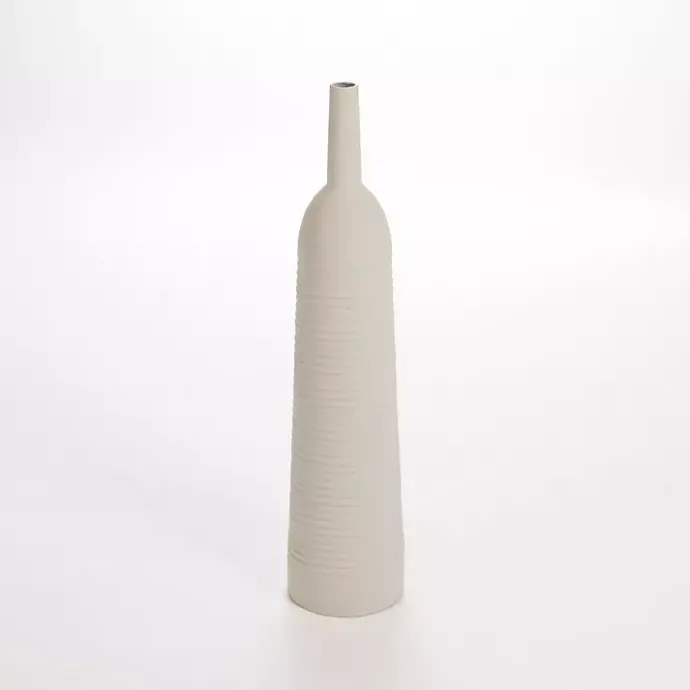Best Kirklands Home Matte Ribbed Metal Floor Vase White