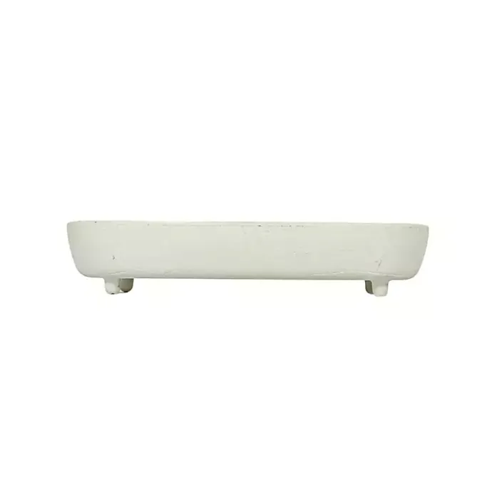 New Kirklands Home Matte Vanity Dough Bowl White