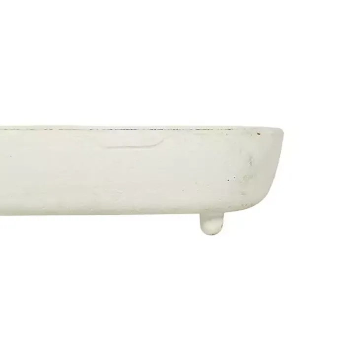 New Kirklands Home Matte Vanity Dough Bowl White