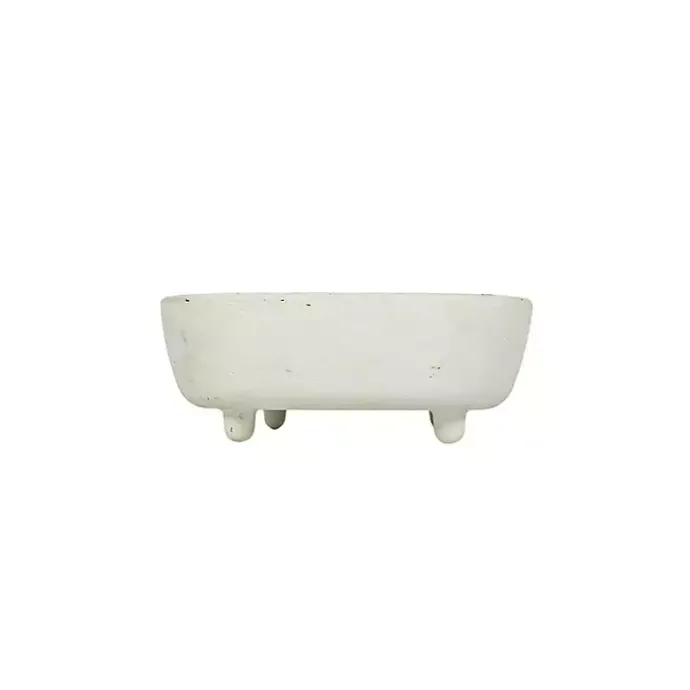 New Kirklands Home Matte Vanity Dough Bowl White