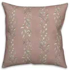 Discount Kirklands Home Mauve Botanical Vines Pillow Pink