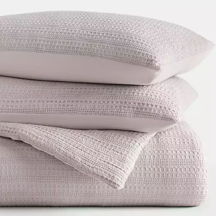 Discount Kirklands Home Mauve Waffle Ultra-Soft 3-pc. Twin Comforter Set Pink