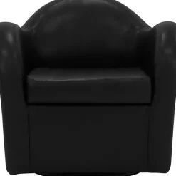 Discount Kirklands Home Max Faux Leather Swivel Club Accent Chair Black