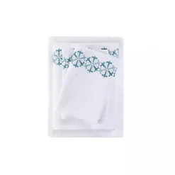 Discount Kirklands Home Medallion Hem Microfiber 4-pc. Full Sheet Set