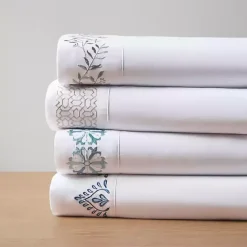 Discount Kirklands Home Medallion Hem Microfiber 4-pc. Full Sheet Set