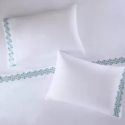 Discount Kirklands Home Medallion Hem Microfiber 4-pc. Full Sheet Set