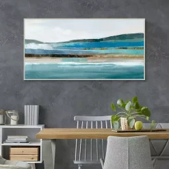 Hot Kirklands Home Memories of Framed Canvas Art Print Blue