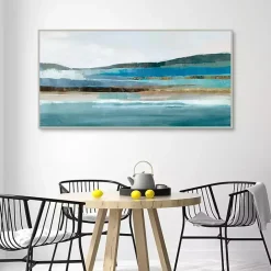 Hot Kirklands Home Memories of Framed Canvas Art Print Blue