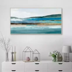 Hot Kirklands Home Memories of Framed Canvas Art Print Blue