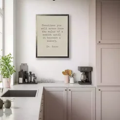 Online Kirklands Home Memory Dr. Seuss Quote Framed Art Print Tan