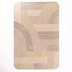 Sale Kirklands Home Merced Rounded Corners Area Rug, 7x9 Tan