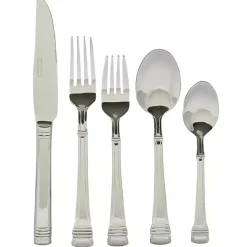 Kirklands Home Mercutio Lines Stainless Steel 20-pc. Flatware Set