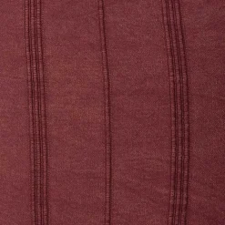 Discount Kirklands Home Merlot Striped Organic Cotton Throw Pillow Red