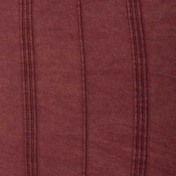 Discount Kirklands Home Merlot Striped Organic Cotton Throw Pillow Red