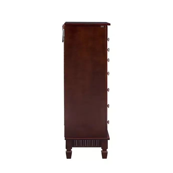 Kirklands Home Merlot Wood 7-Drawer Joslyn Jewelry Armoire Brown