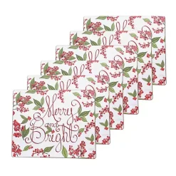 Online Kirklands Home Merry & Bright Hardboard Placemats, Set of 6