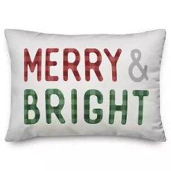 Sale Kirklands Home Merry & Bright Lumbar Pillow