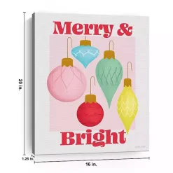 Hot Kirklands Home Merry & Bright Poster Canvas Print