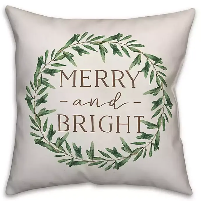 Discount Kirklands Home Merry and Bright Buffalo Check Reverse Pillow