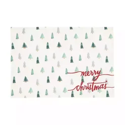 Discount Kirklands Home Merry Christmas Mini Trees Placemats, Set of 6