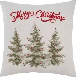 Clearance Kirklands Home Merry Christmas Pine Trees Pillow