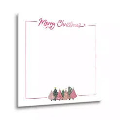 Clearance Kirklands Home Merry Christmas Pink Trees Dry Erase Board
