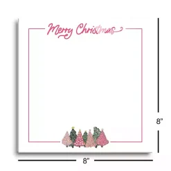 Clearance Kirklands Home Merry Christmas Pink Trees Dry Erase Board