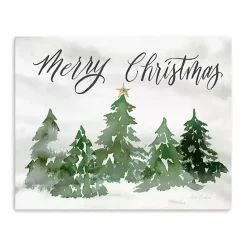 Best Kirklands Home Merry Christmas Trees Canvas Art Print