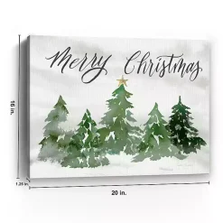 Best Kirklands Home Merry Christmas Trees Canvas Art Print
