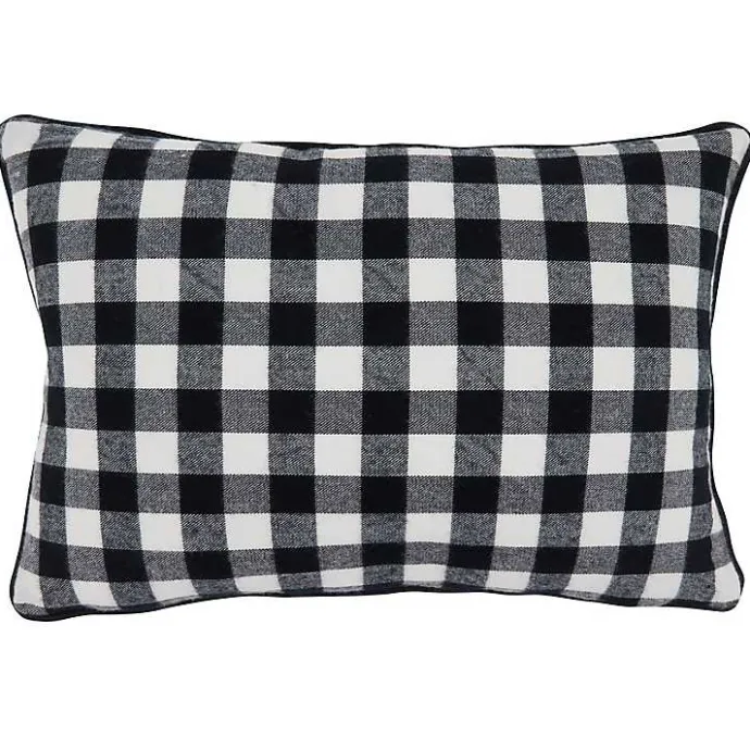 Online Kirklands Home Merry Gingham Felt Lumbar Pillow